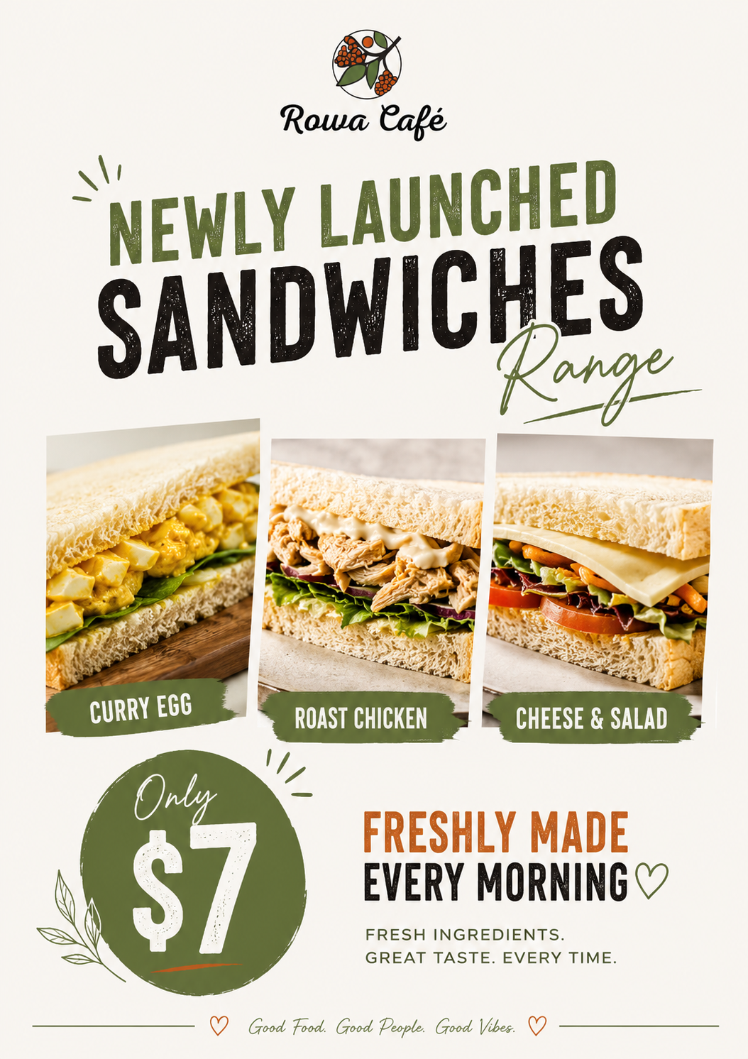 🥪 $7 NEW AT ROWA CAFÉ! 🥪