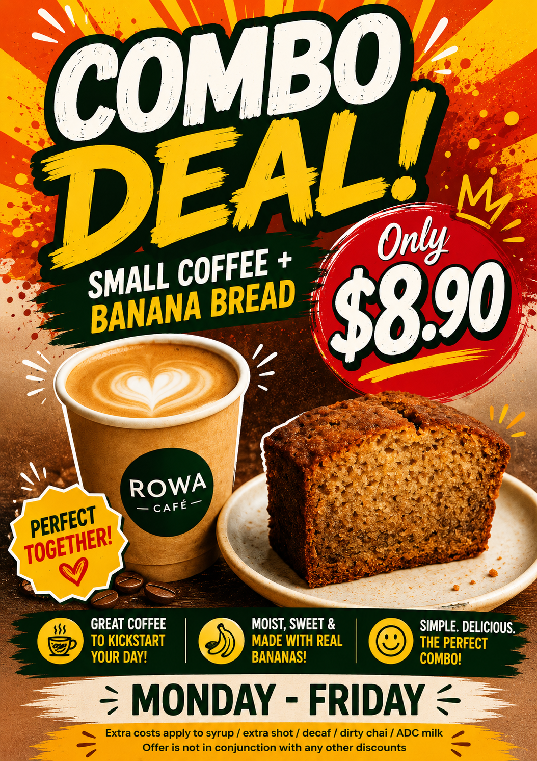 ☕🍌 COFFEE & BANANA BREAD DEAL 🍌☕